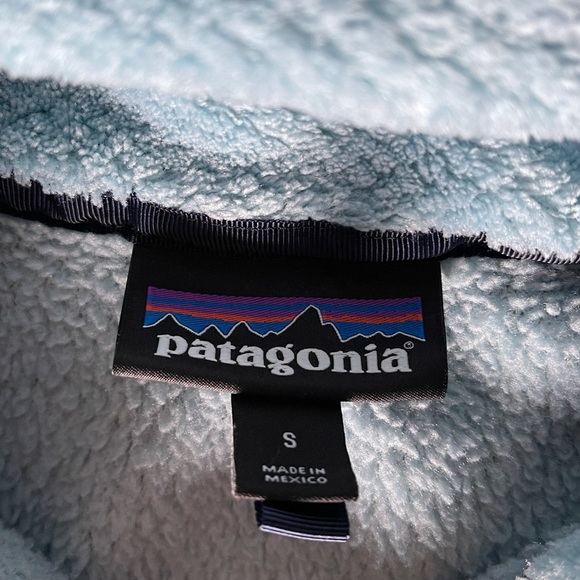 Patagonia Re-Tool snap-T ice blue fleece quarter snap sz S - Picture 3 of 5